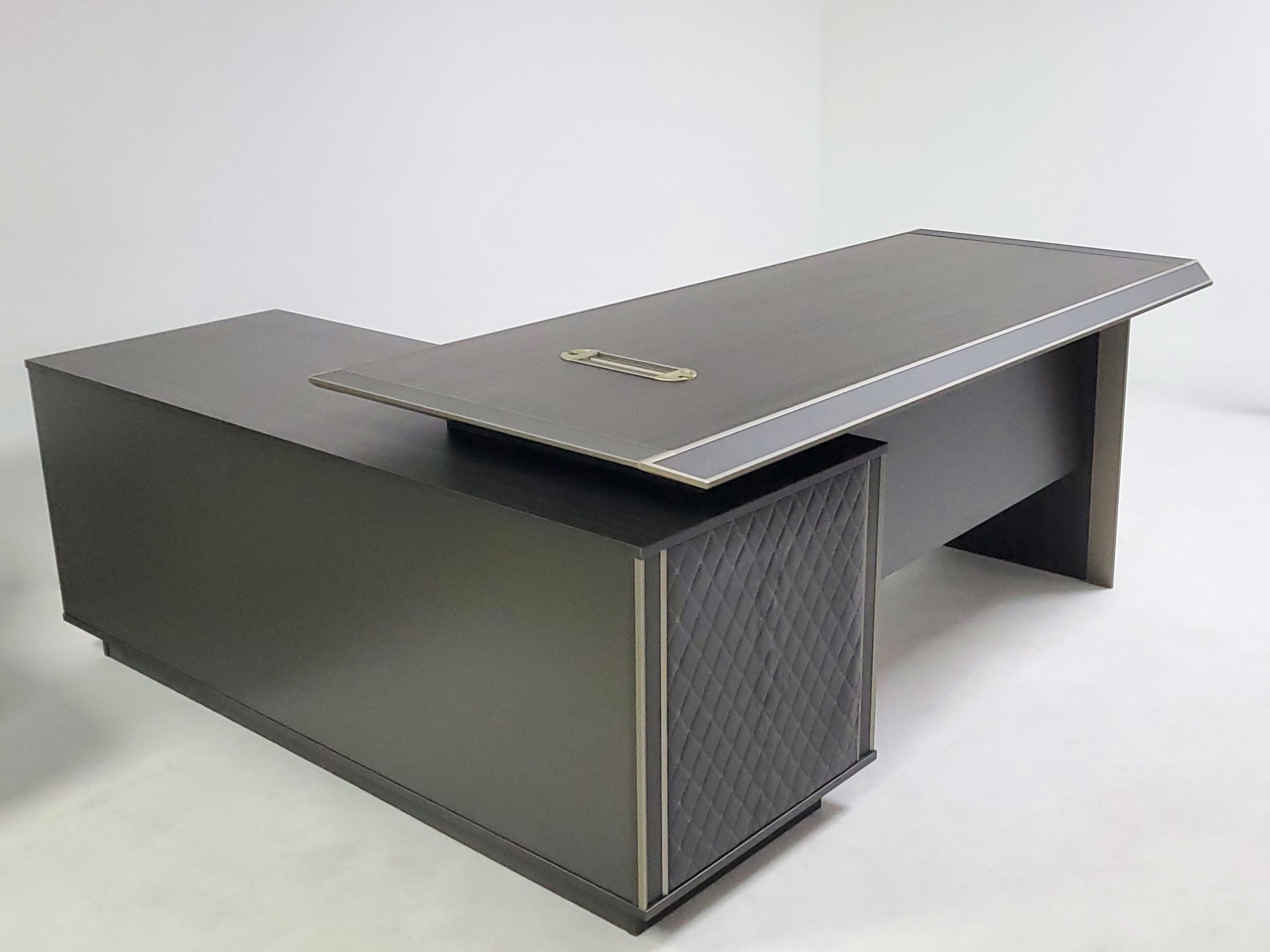 Modern Corner Executive Office Desk with Bevelled Design - 2000mm - TUT-01